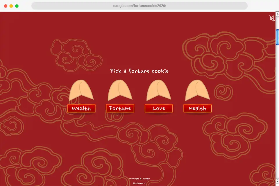 oangle fortune cookie microsite